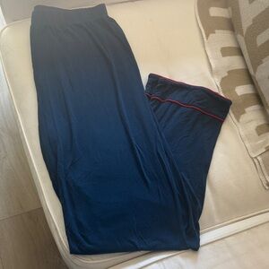 LAKE Blue pajama Pants with Red Trim